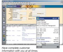 ACT! Link™ for Pocket PC - Have complete customer with you at all times.