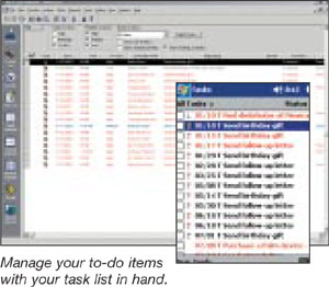 ACT! Link™ for Pocket PC - Manage your to-do items with your task list in hand.