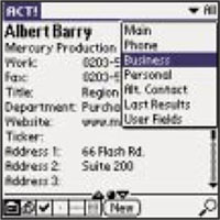 ACT! for Palm OS - Create and view complete customer activities.