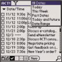 ACT! for Palm OS - Manage your working day with full diary features.